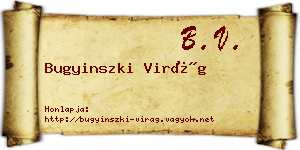 Bugyinszki Virág névjegykártya