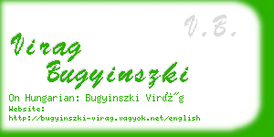 virag bugyinszki business card